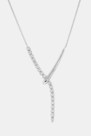 Ketting Étreinte Céleste - Witgoud en Diamanten