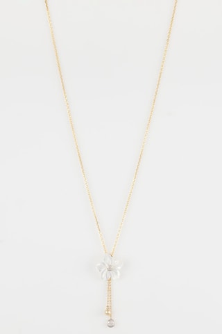 Hanger Lumansia  Geelgoud, Diamanten en Parelmoer