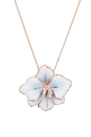 Hanger Althaea Roségoud en Diamanten