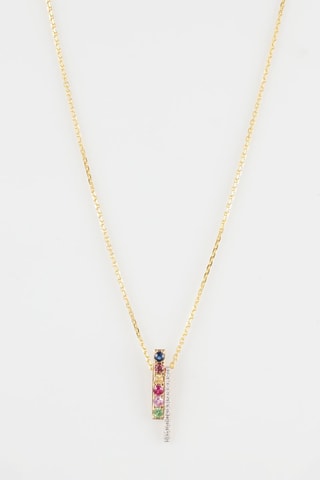 Hanger Layana Geelgoud, Diamanten en Edelstenen