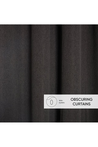 Cortinas com efeito escurecimento Capri - Cinzento-escuro - 140 x 280 cm