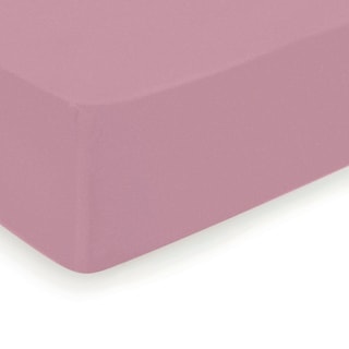 Lençol-capa em cetim de algodão 200 fios/cm² Aurore - Rosa