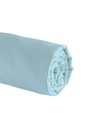 Lençol-capa em cetim de algodão 200 fios/cm² Aurore - Verde claro