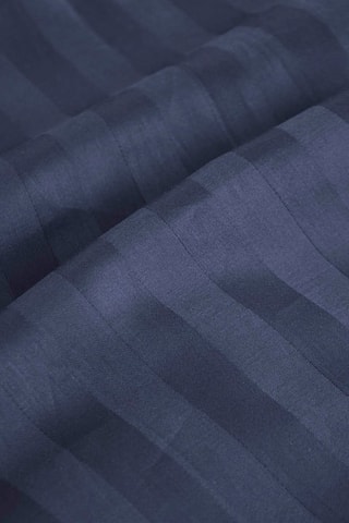 2 fronhas em cetim de algodão 200 fios/cm² Jardin du colibri - Azul-escuro