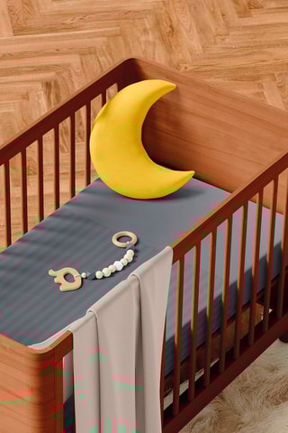 Conjunto de edredão em cetim de algodão 80 fios/cm² Dobby - Cinzento-escuro