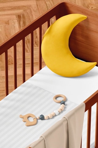 Conjunto de edredão em cetim de algodão 80 fios/cm² Dobby - Branco