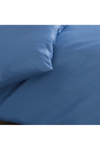 Conjunto de edredão em cetim de algodão 200 fios/cm² Aurore - Azul