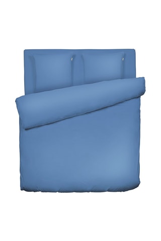 Conjunto de edredão em cetim de algodão 200 fios/cm² Aurore - Azul
