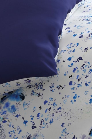 Conjunto de edredão em percal de algodão Frisson - Azul-marinho