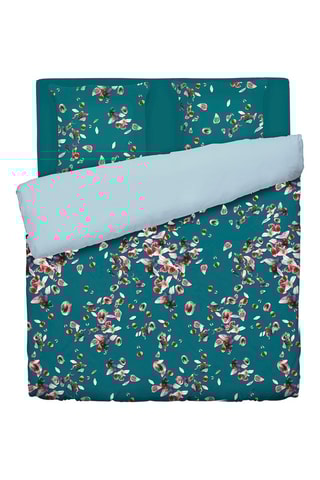 Conjunto de edredão em cetim de algodão 200 fios/cm² Aurore - Verde