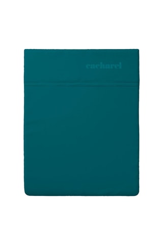 Lençol liso em cetim de algodão 200 fios/cm² Aurore - Verde