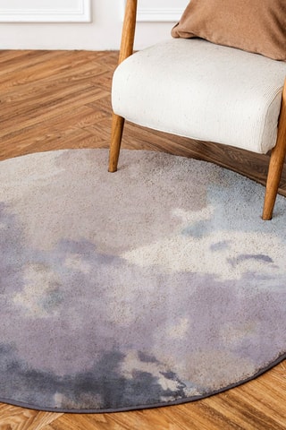 Tapete de interior Azélie Vert - Violeta - 90 x 90 cm