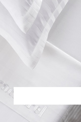 Conjunto de lençóis em cetim de algodão 80 fios/cm²- Branco