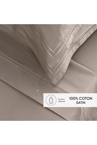 Conjunto de lençóis em cetim de algodão - 80 fios/cm² La Rochelle - Toupeira