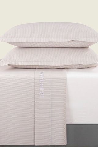 Conjunto de lençóis em cetim de algodão 80 fios/cm² Saclay - Toupeira