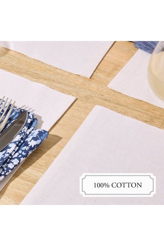 4 individuais de mesa - Branco