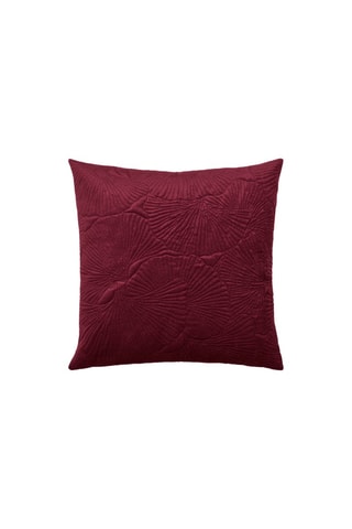 Capa de almofada Fleur Ciselé - Bordô - 45 x 45 cm