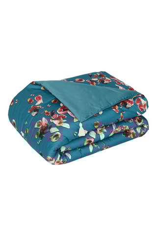 Edredão em cetim de algodão Aurore - Verde