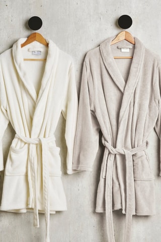 Roupão - Cinzento-claro