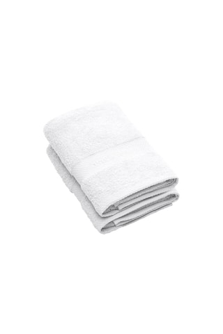 2 toalhas de banho Branco - 50 x 100 cm