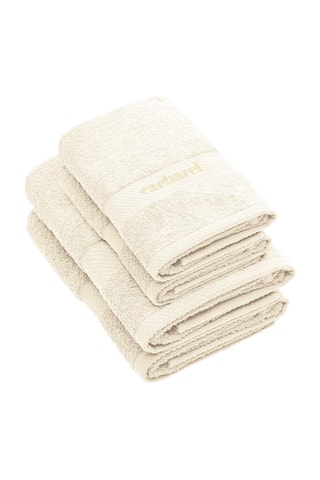 2 toalhas de mãos e 2 lençóis de duche - Marfim