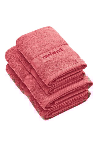 2 toalhas de banho e 2 lençóis de banho - Rosa hibisco