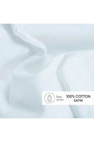 2 fronhas de travesseiro em cetim de algodão 160 fios/cm² Baratta - Azul