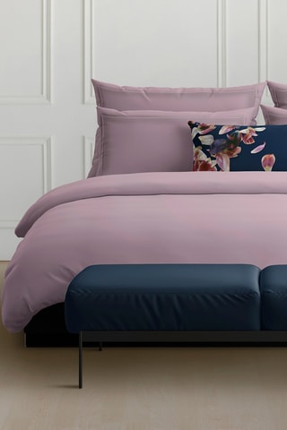 2 fronhas em cetim de algodão 80 fios/cm² - Lilás