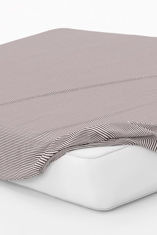 Lençol-capa em cetim de algodão 80 fios/cm² Fleurs des champs - Bordô