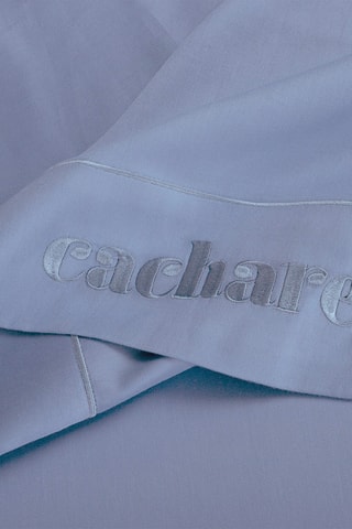 Lençol liso em cetim de algodão 80 fios/cm² - Azul