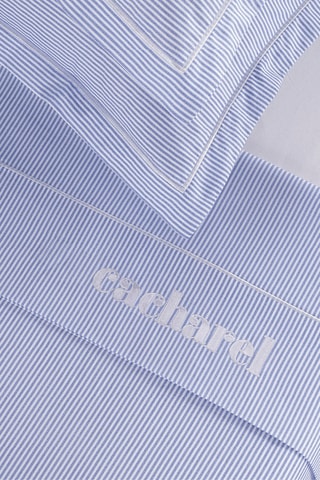 Conjunto de lençóis em algodão percal 80 fios/cm² Saclay - Azul-claro