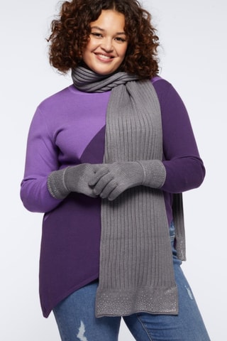 Echarpe et gants - Gris