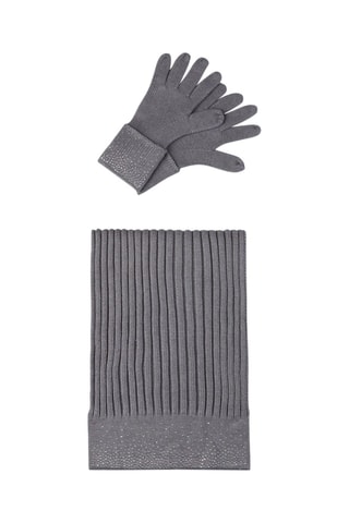 Echarpe et gants - Gris