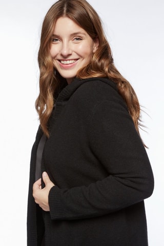 Cardigan à capuche - Noir