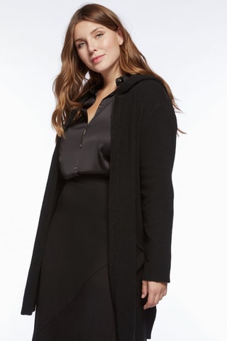 Cardigan à capuche - Noir