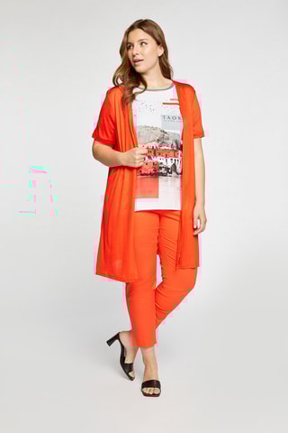 Gilet long Orange