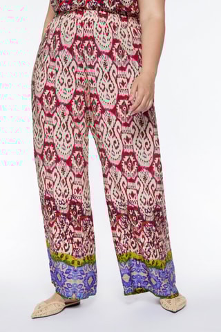 Pantalon wide legs - Rouge