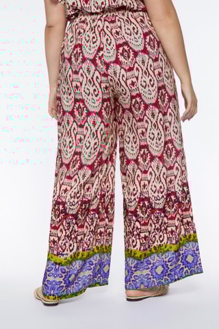 Pantalon wide legs - Rouge