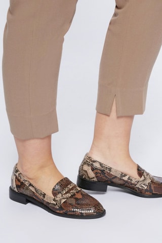 Pantalon droit 7/8 - Beige