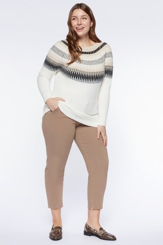 Pantalon droit 7/8 - Beige