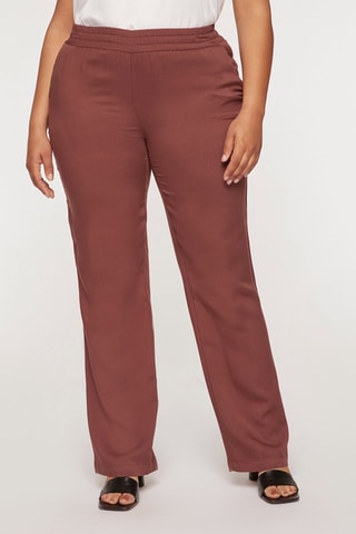 Pantalon droit Marron