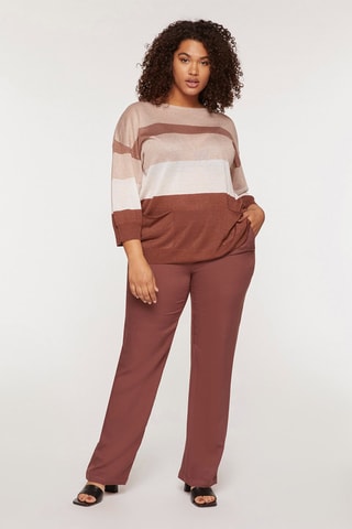 Pantalon droit Marron