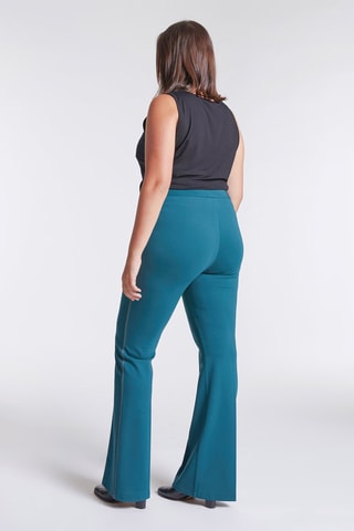 Pantalon flare - Bleu canard