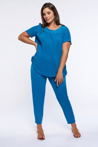 Pantalon relaxed - Bleu