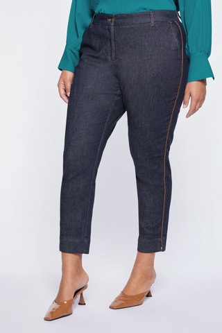 Jean droit 7/8 - Bleu