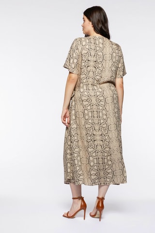 Robe portefeuille - Beige