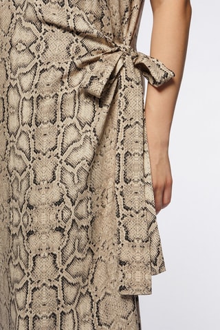 Robe portefeuille - Beige