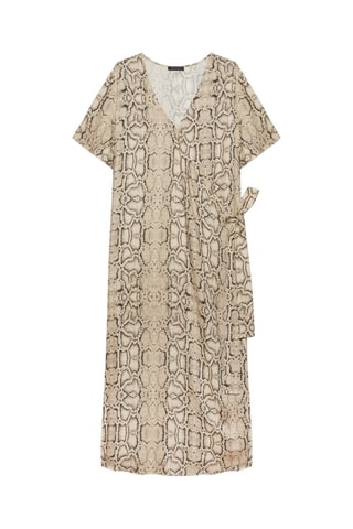 Robe portefeuille - Beige