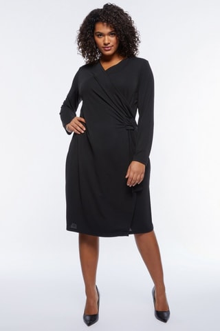 Robe portefeuille - Noir