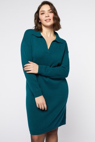 Robe pull en laine - Vert